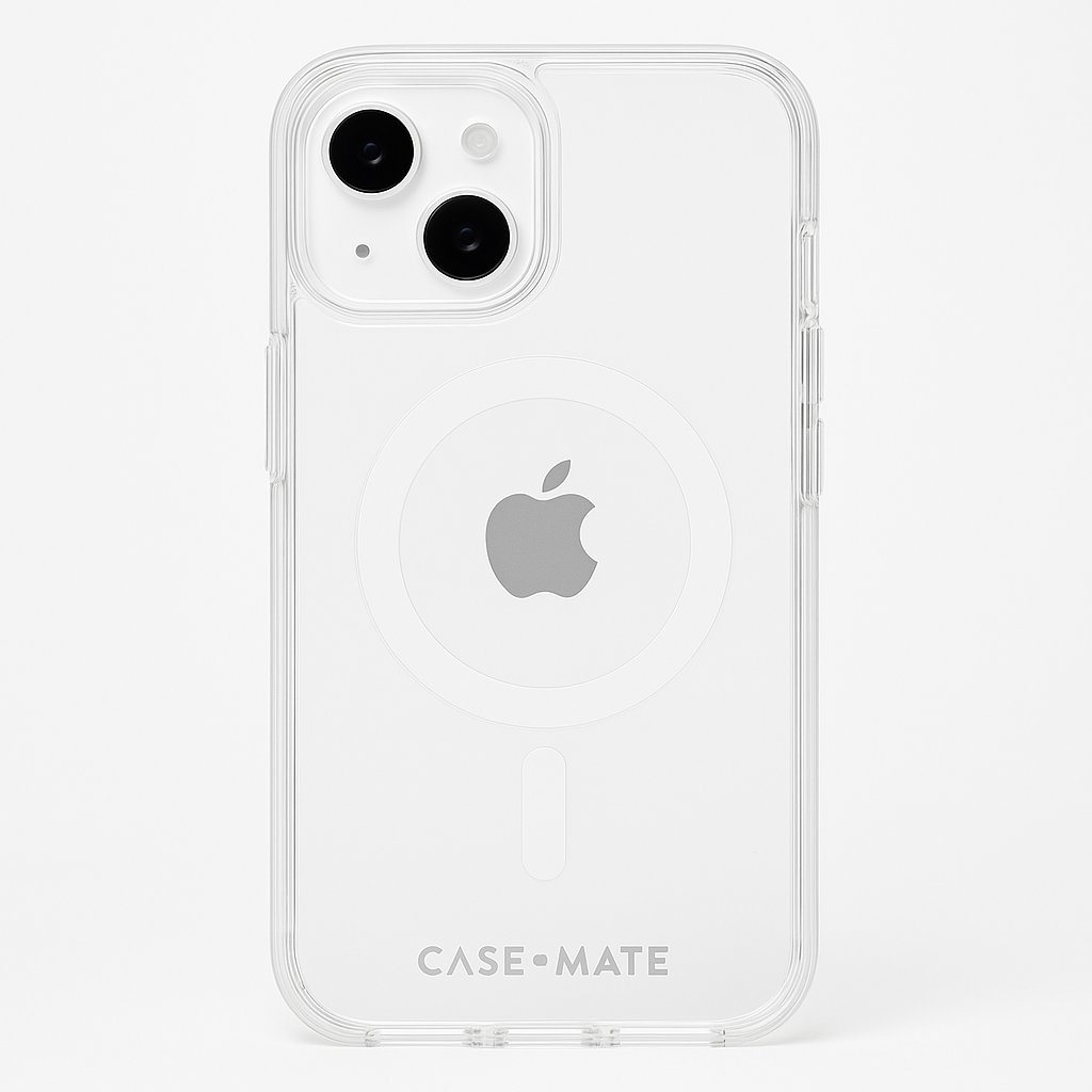Case-Mate Tough Iphone 15 Case - Clear [12ft Drop Protection] [Compatible With Magsafe] Magnetic Phone Case For Iphone 15 6.1", Shock Absorbent Cover With Anti Yellowing, Anti Scratch Technology