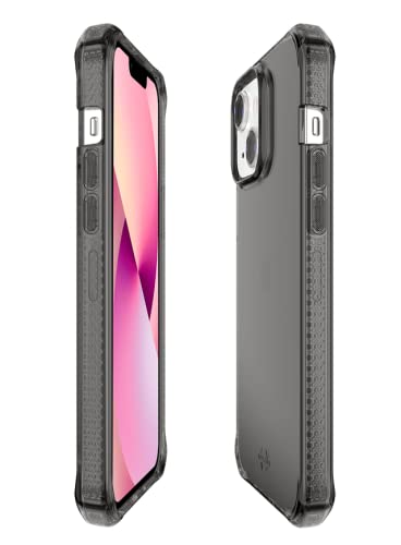 Itskins Spectrum // Clear Protective Phone Case Compatible With Iphone 13, Slim Hybrid Case, Anti-Yellowing, And Heavy Duty Shockproof Cover, Military Phone Case - Smoke