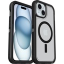 Otterbox Iphone 16e, 15, 14, & 13 Defender Series Xt Clear Case - Dark Side (Black/Clear), Screenless, Rugged , Snaps To Magsafe, Lanyard Attachment (Ships In Polybag)