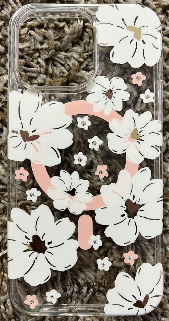 Kate Spade New York Protective Hardshell Case Compatible With Magsafe For Apple Iphone 14 Pro Max - Classic Peony [Ksiph-237-Cflcc]