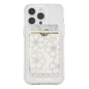 Case-Mate Magnetic Wallet For Iphone [Card Holder] Vegan Leather Magsafe Case [Holds Up To 3 Cards]- Detachable Magnetic Phone Wallet - For Iphone 17 Pro Max And Older, Pixel 10 - Floral Gems
