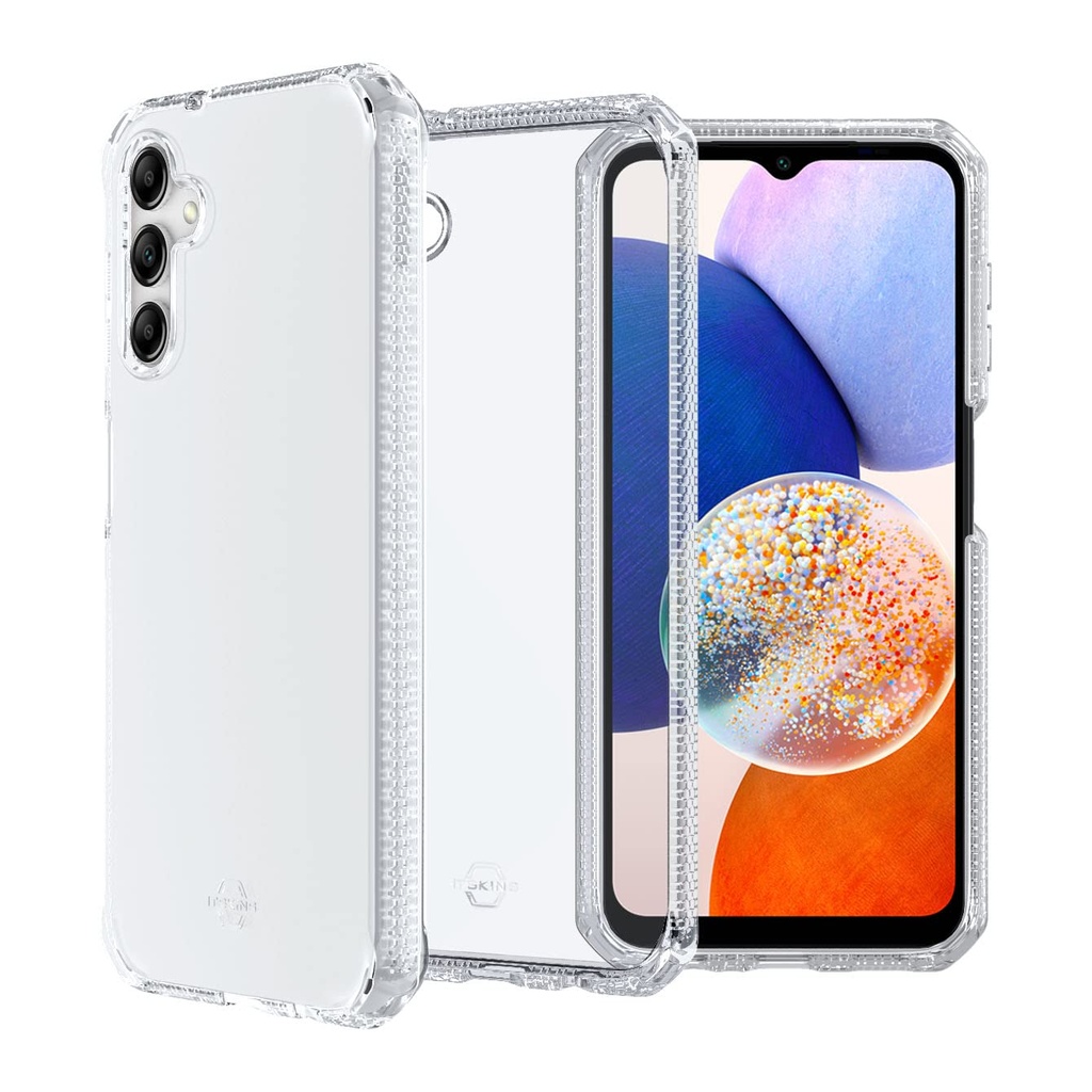 Itskins Spectrum R // Clear For Samsung Galaxy A14 5g, Protective Phone Case, Anti-Yellowing, Shockproof Cover, And Military Grade Phone Case - Transparent