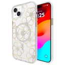 Case-Mate Iphone 15 Plus Case - Floral Gems [12ft Drop Protection] [Compatible With Magsafe] Magnetic Cover With Sparkly Rhinestones For Iphone 15 Plus 6.7", Anti-Scratch, Shockproof, Slim Fit