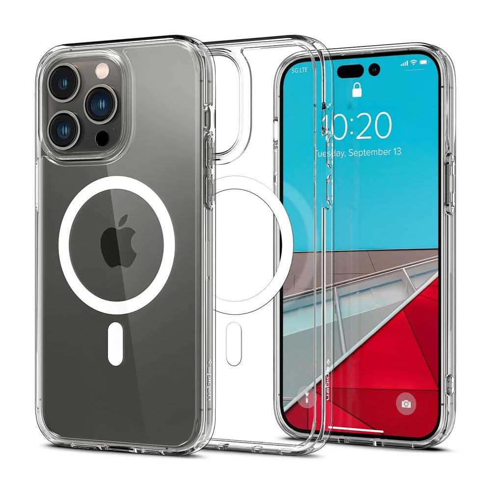Spigen Crystal Hybrid (Magfit) Designed For Iphone 14 Pro Max Case (2022) - White