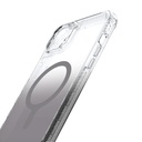 Itskins Supreme R // Ombre Magnetic Protective Phone Case Compatible With Iphone 14 Plus, Compatible With Magsafe, Slim Hybrid Case, Anti-Yellowing Military Shockproof Cover - Ombre Smoke