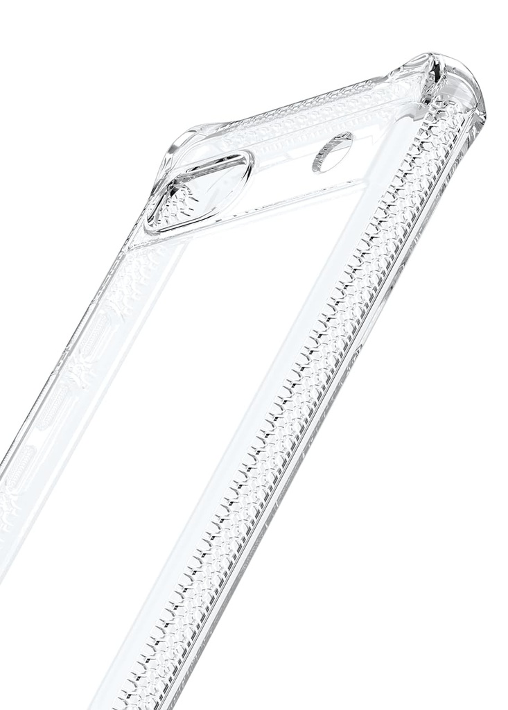 Itskins Spectrum // Clear Compatible With Google Pixel 6a, Protective Phone Case, Slim Hybrid Case, Anti-Yellowing, And Heavy Duty Shockproof Cover, Military Phone Case - Transparent