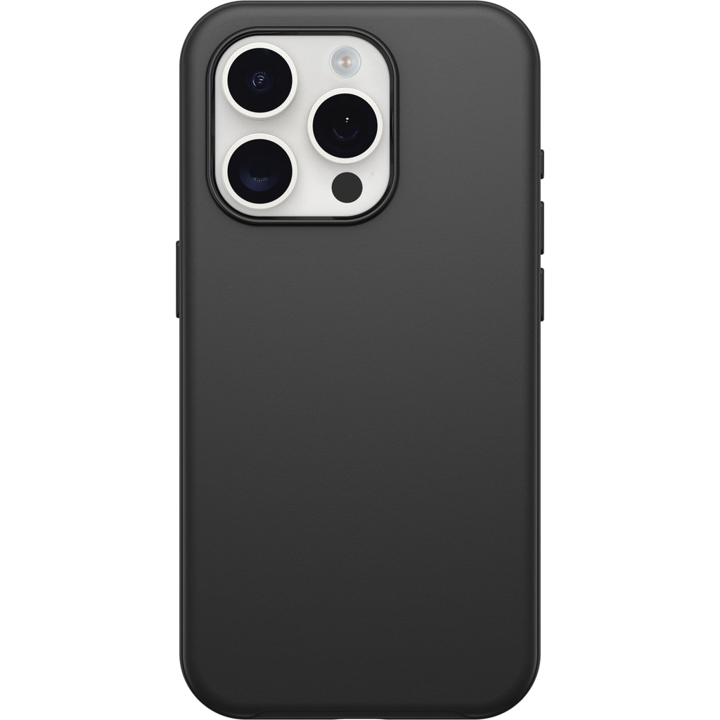 Otterbox Iphone 15 Pro (Only) Symmetry Series Case - Black, Snaps To Magsafe, Ultra-Sleek, Raised Edges Protect Camera & Screen