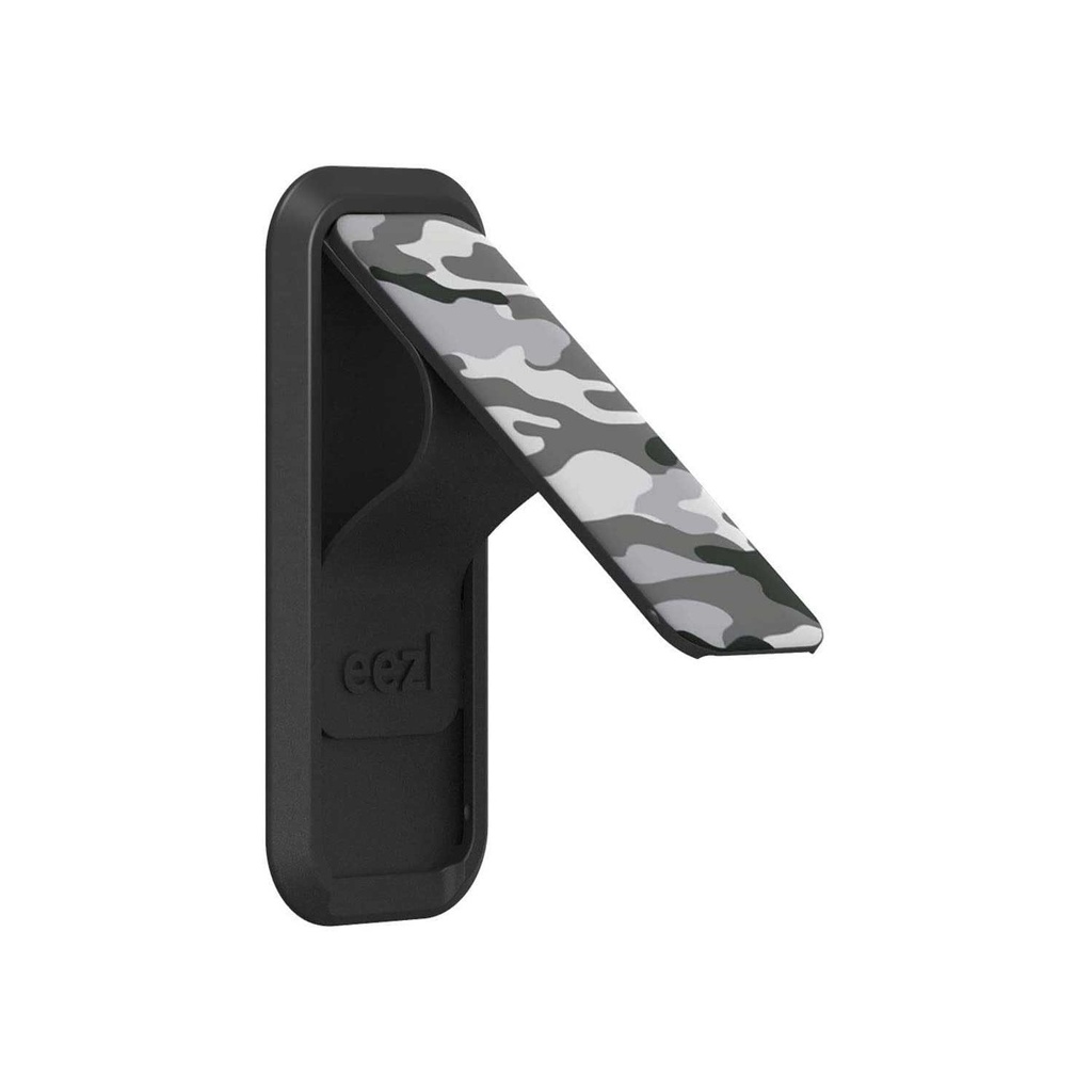 Eezl Stick Universal - Grey Camo Universal Kickstand For Case W/Holder Grip | Horizontal & Vertical Stand, Ez-Uv001cmgr