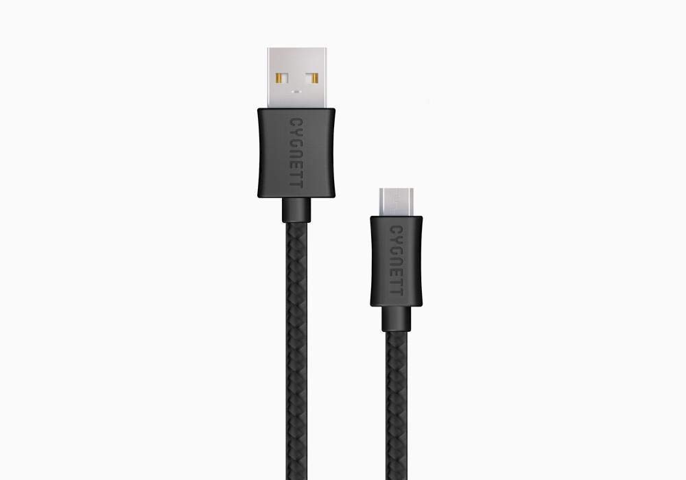 Cygnett Source Micro-Usb To Usb Braided Cable (1m/3.3') - Black