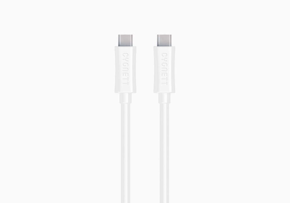 Cygnett Lightspeed Usb-C To Usb-C Pvc Cable (2m/6.5') - White