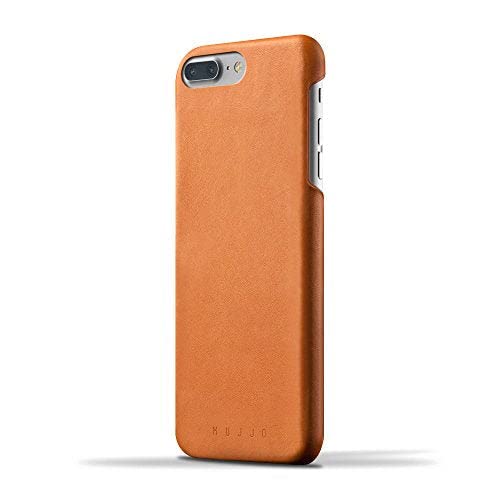 Mujjo Full Leather Case Compatible With Iphone 7 Plus & Iphone 8 Plus, 1mm Protective Screen Bezel |Elegant Slim Profile, Japanese Suede Lining, Champagne