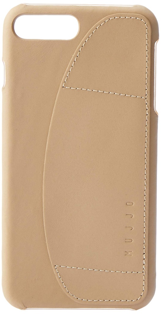 Mujjo Leather Wallet Case Compatible With Iphone 7 Plus & Iphone 8 Plus | 2-3 Card Pocket, 1mm Protective Screen Bezel, Japanese Suede Lining (Champagne)