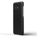 Mujjo Full Leather Case For Samsung Galaxy S8 Plus | Premium Genuine Leather, Natural Aging Effect | Slim, Leather Wrapped, Wireless Charging (Black)