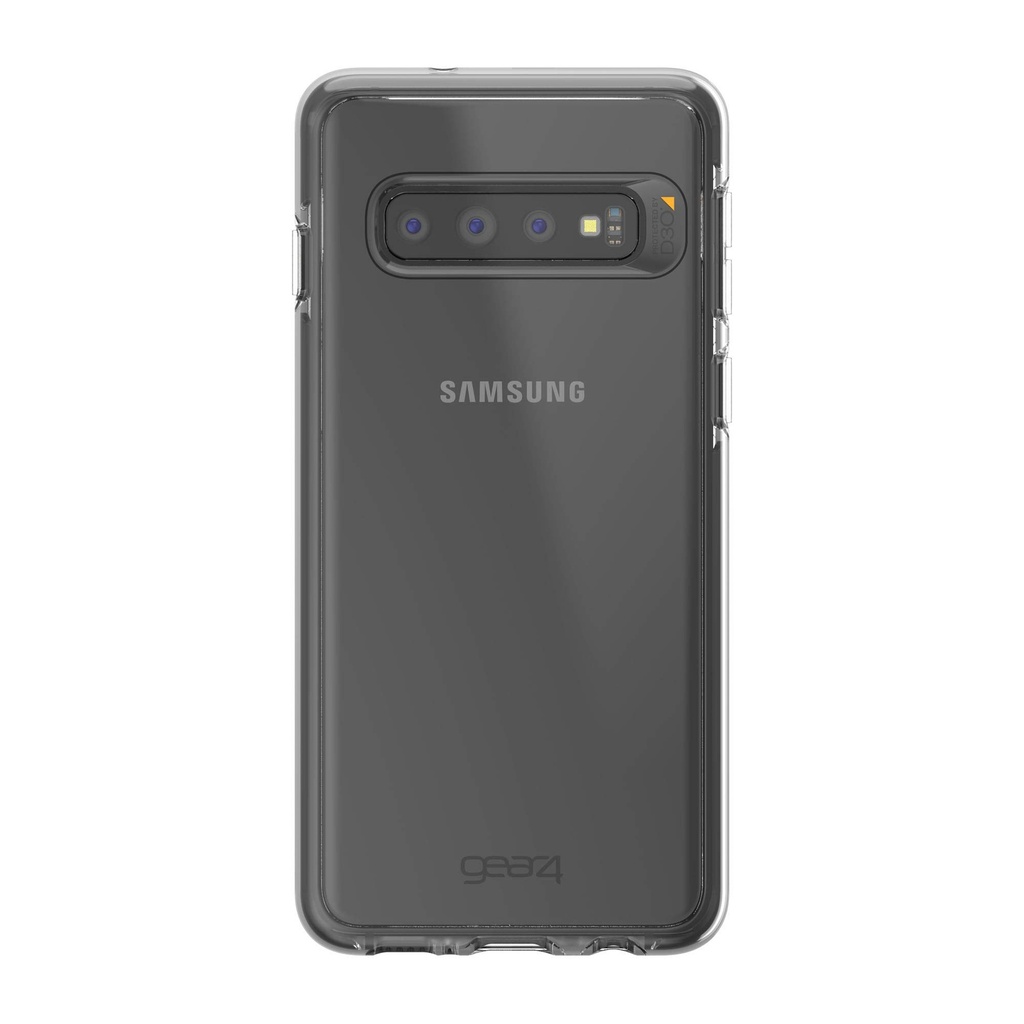 Gear4 Piccadilly Clear Case With Advanced Impact Protection [ Protected By D3o ], Slim, Tough Design For Samsung Galaxy S10 Black Open Box