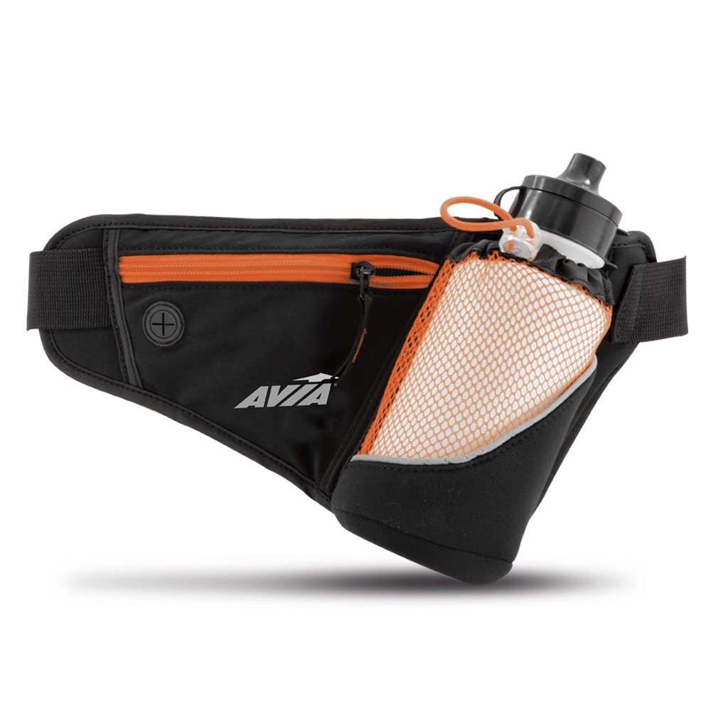 Avia Running Water Bottle 16 Oz. Ergonomic Water Bottle With Push Pull Cap - Orange (Available In More Colors)