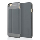 Iphone 6s Plus Case, Incipio Highland Premium Folio [Credit Card] Wallet Folio Iphone 6 Plus, Iphone 6s Plus - Gunmetal/Gray
