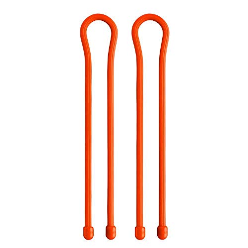 18inch; Gear Tie Wraps, 2-Pack - Bright Orange